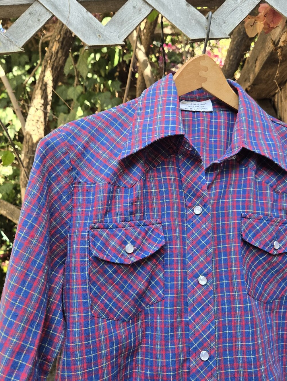 Vintage Plaid Button-Up Shirt